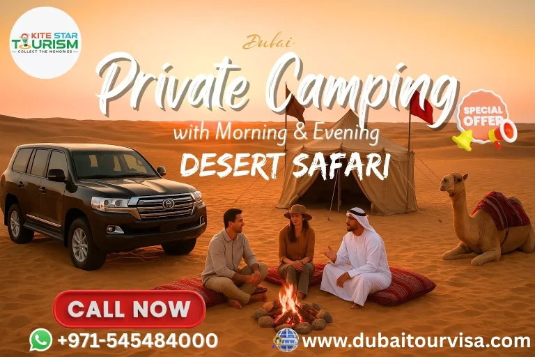 Private Camping with Morning & Evening Safari in Dubai